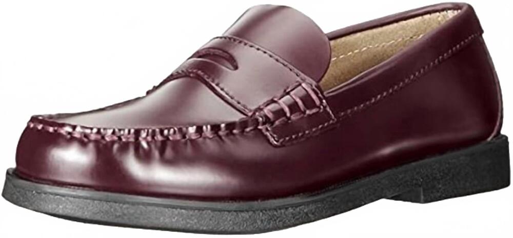 NEW SPERRY boy's colton penny loafer in burgundy